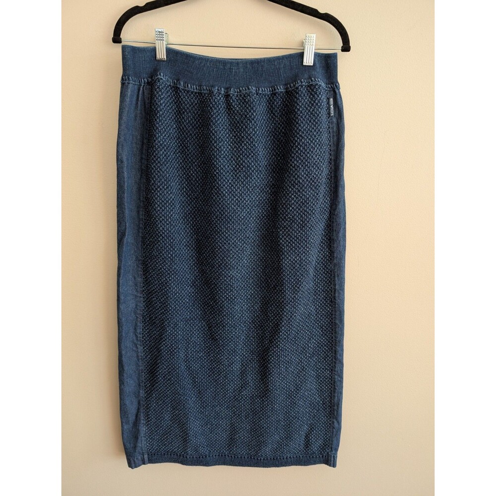 Blue Willi's Maxi Indigo Blue Skirt sz XL Lagenlook